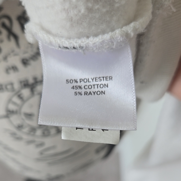 Carnegie Mellon University White Collared Sweatshirt with Red Embroidery - Picture 4 of 5